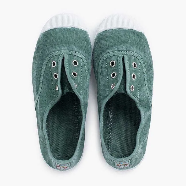 Pisamonas Trainers>Worn Effect Canvas Trainers Without Laces