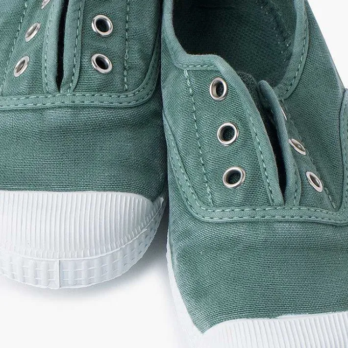 Pisamonas Trainers>Worn Effect Canvas Trainers Without Laces