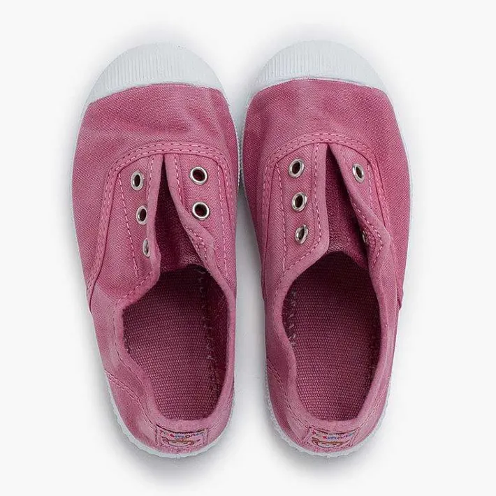 Pisamonas Trainers>Worn Effect Canvas Trainers Without Laces