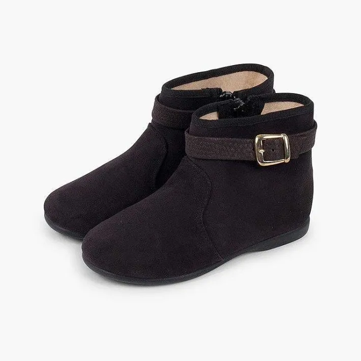 Pisamonas Boots>Zip Buckle Ankle Boots